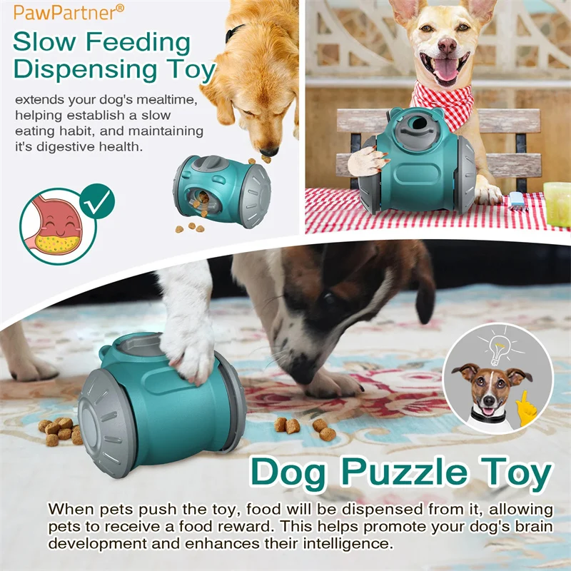 Dog Tumbler Toys Increases Pet IQ Interactive Slow - Image 9