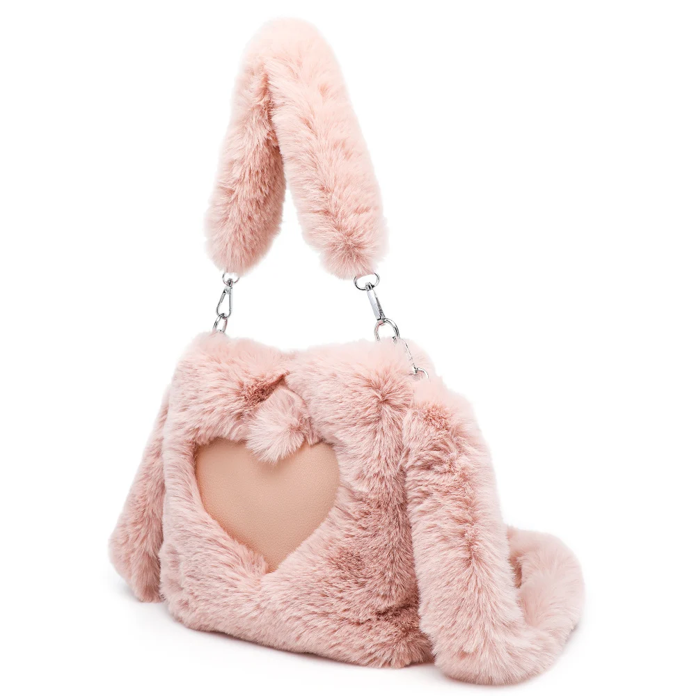 Women Fluffy Shoulder Bag Top-handle Bag Female Autumn - Image 5