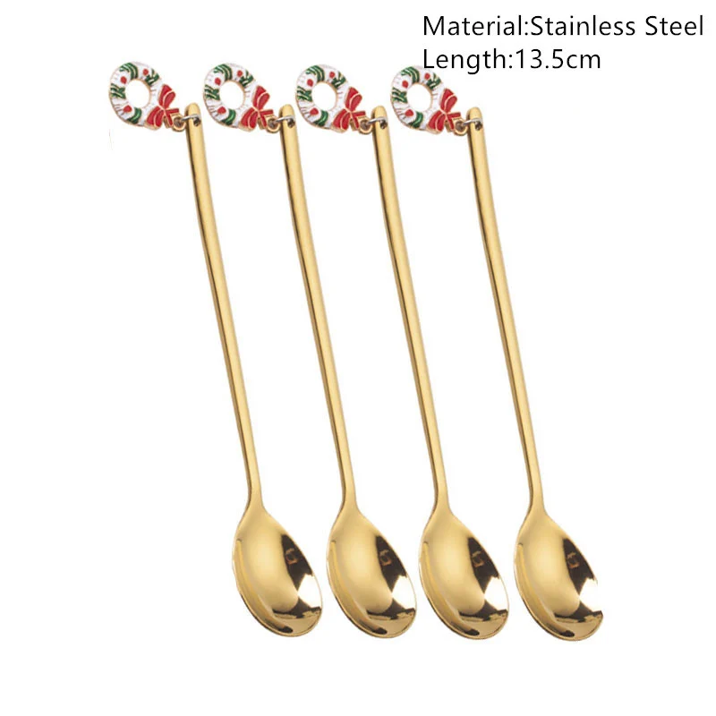 Merry Christmas Spoons Xmas Party Tableware Ornaments - Image 7