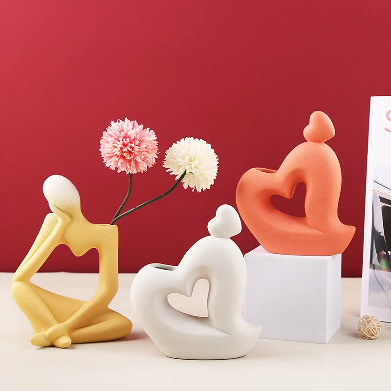 Ceramic Vase Home Decor Room Decoration Sculpture Matte - Image 5