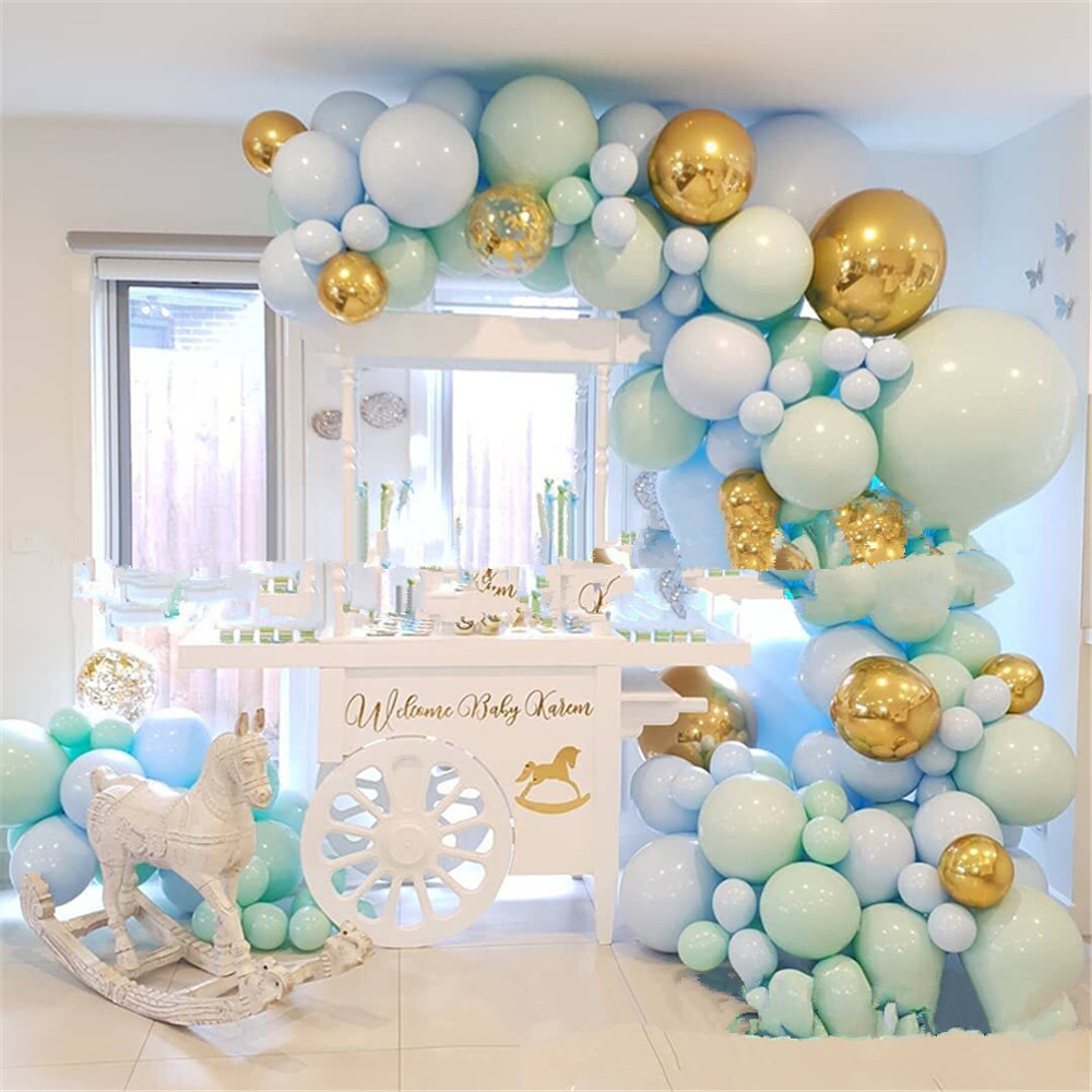 Macaron Balloons Garland Arch Rose Gold Confetti Ballon - Image 2