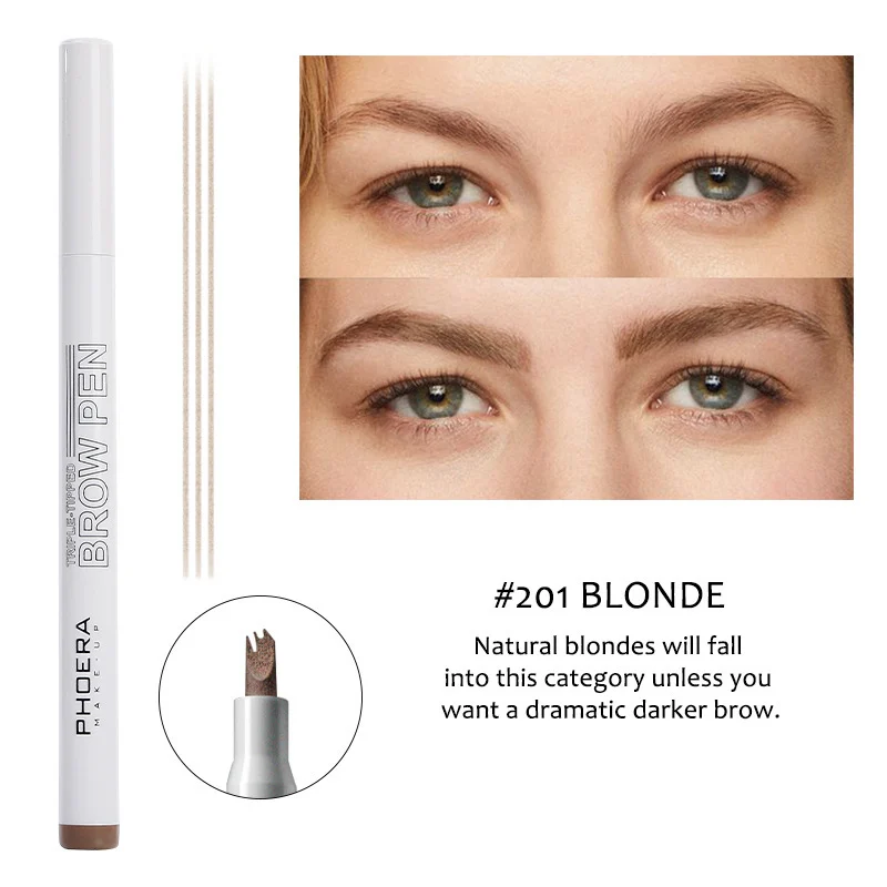 New Long Lasting Ultra-Fine Four-Comb Eyebrow Pencil - Image 9