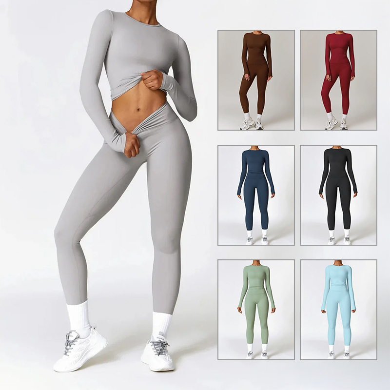 Tight-fitting Brushed Yoga Suit Quick-drying Fitness
