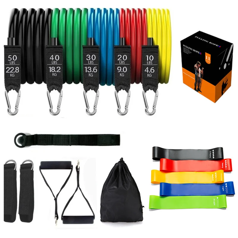 Latex Pull Rope Exercises Resistance Bands Stretch