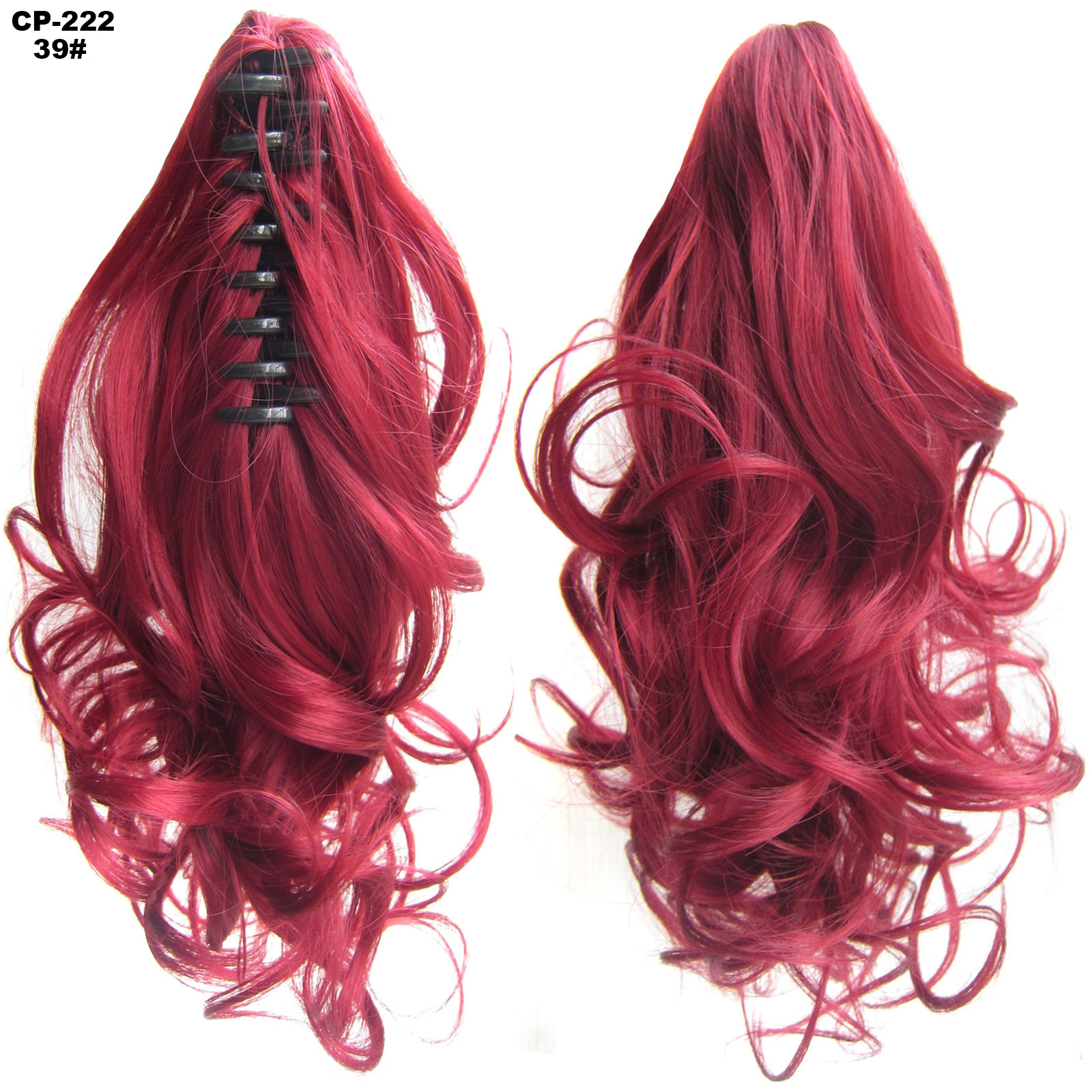 Long Wave Ponytail Wrap Around Ponytail Clip in Hair - Image 9