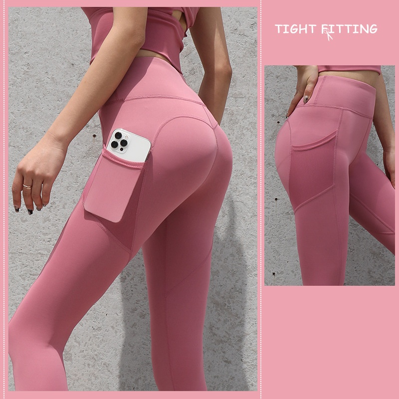 Gym Sport Seamless Leggings with Pockets Push Up High - Image 2