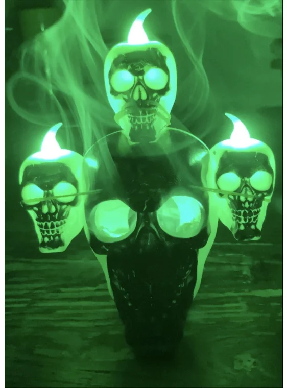 Halloween Decoration Halloween Skull with Lights - Image 2