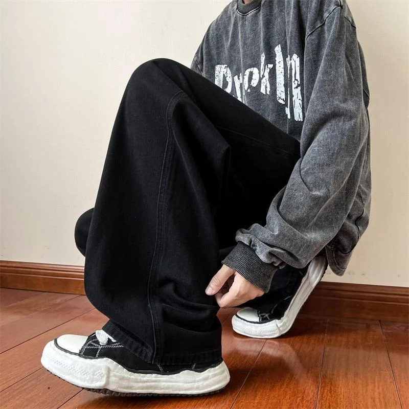 Distressed Straight Jeans For Men - Image 4