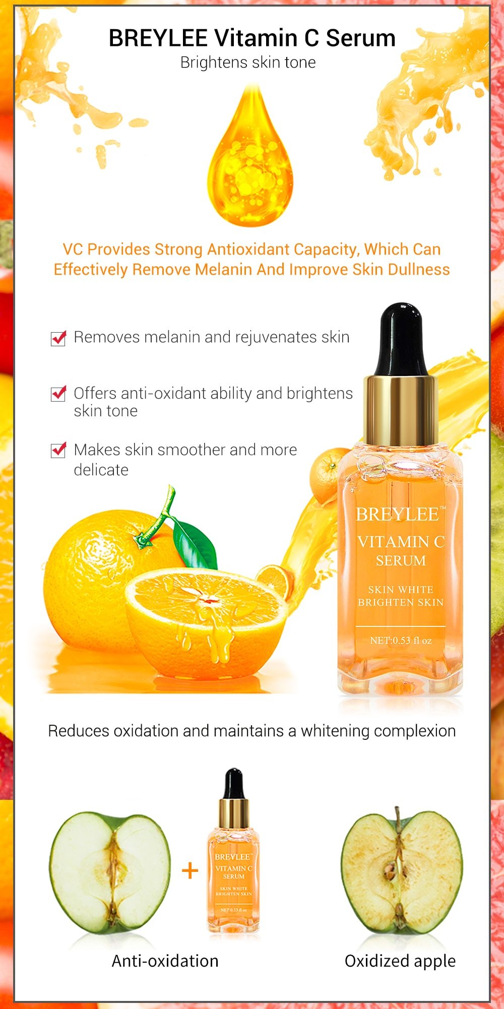 Vitamin C Whitening Serum Brighten Skin Face Skin Care - Image 2