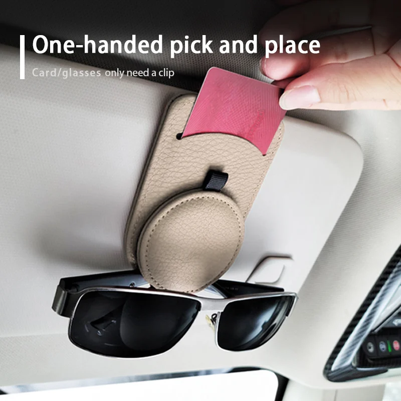 Car Glasses Holder Universal Sun Visor Eyeglasses Clip - Image 2