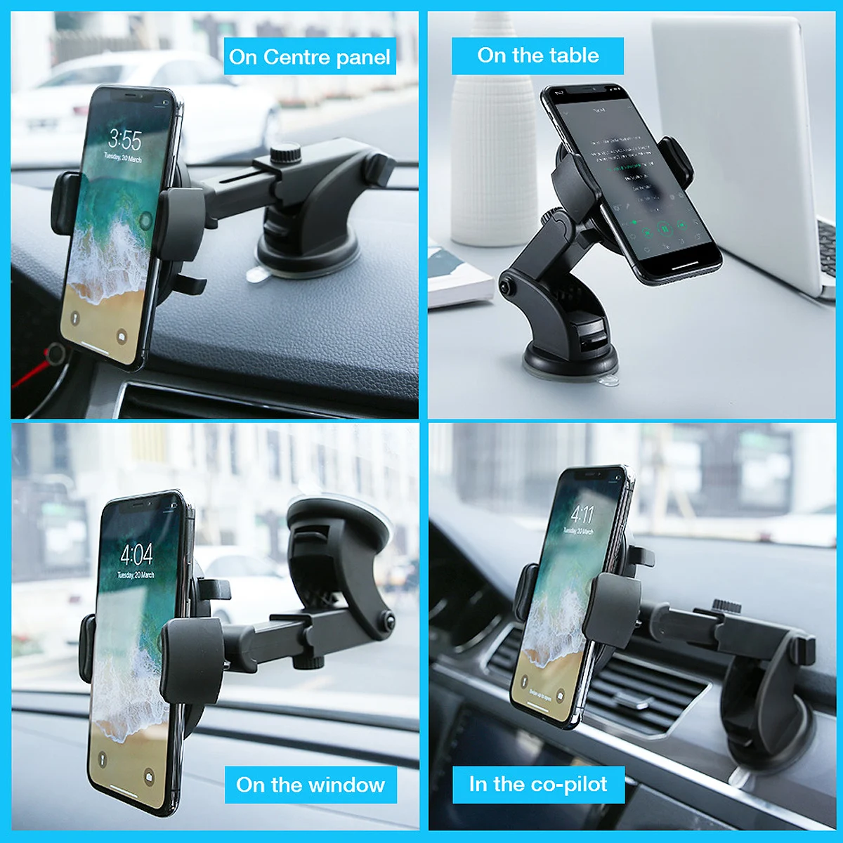 Car Phone Holder Long Rod Telescopic Car Dashboard - Image 4