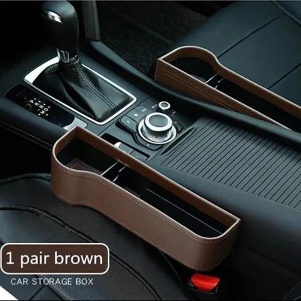 PU Car Organizer Seat Gap Storage Box Car Seat Side - Image 5