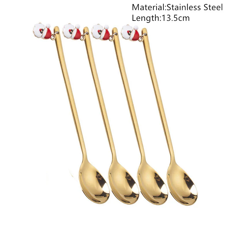Merry Christmas Spoons Xmas Party Tableware Ornaments - Image 4