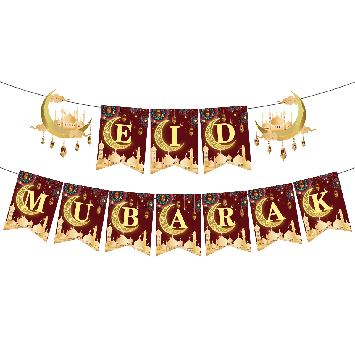 Muslim Ramadan Party Decoration Kit Cake Inserts - Image 3