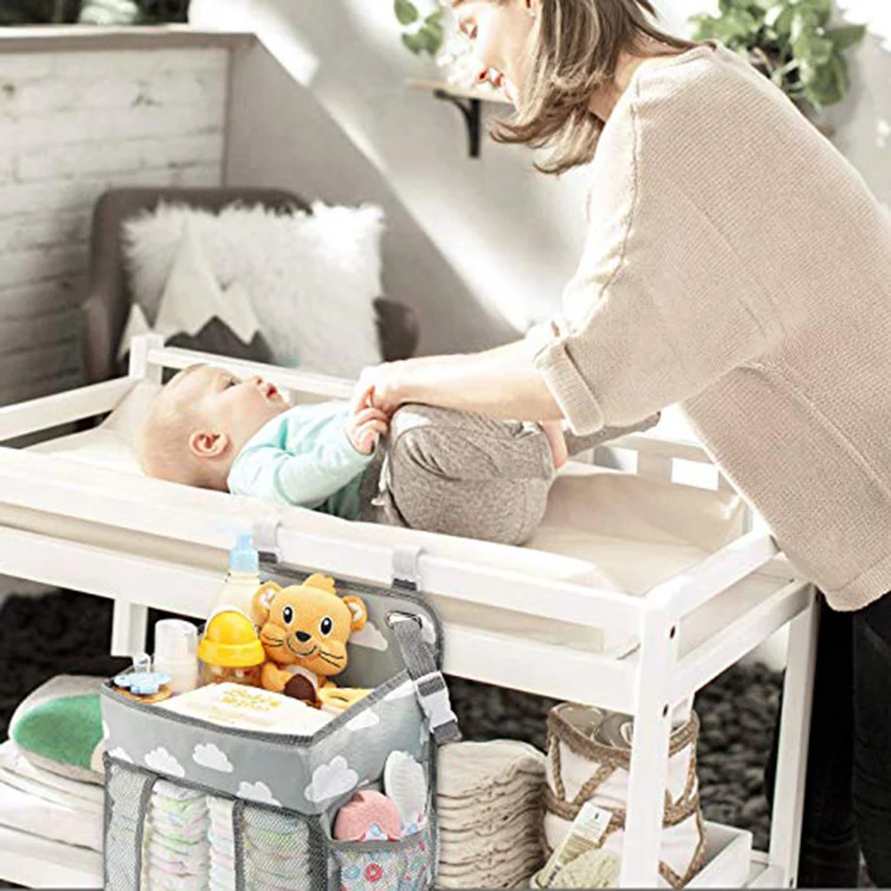 Portable Baby Crib Organizer Bed Hanging Bag - Image 4