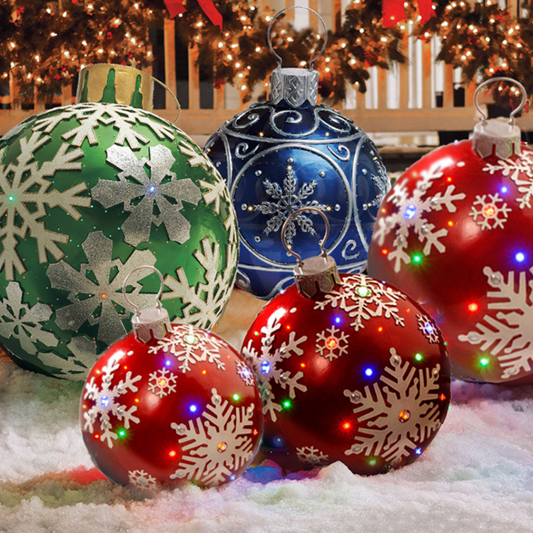 Christmas Ornament Ball Outdoor Pvc 60CM Inflatable - Image 2