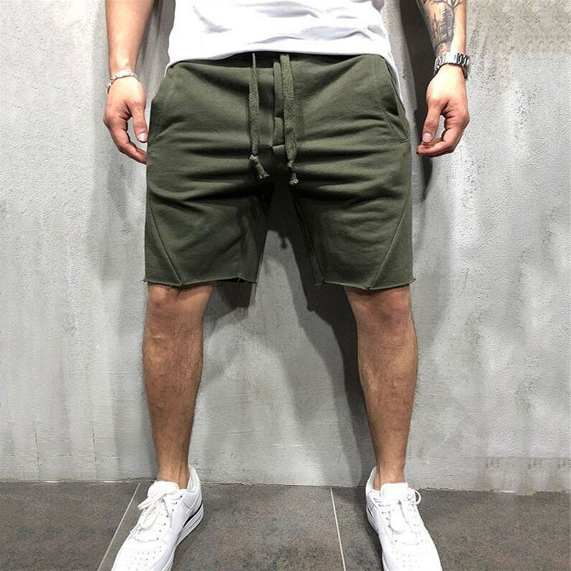 Summer Mens Gym Sports Sport Grey Shorts for Men - Image 2