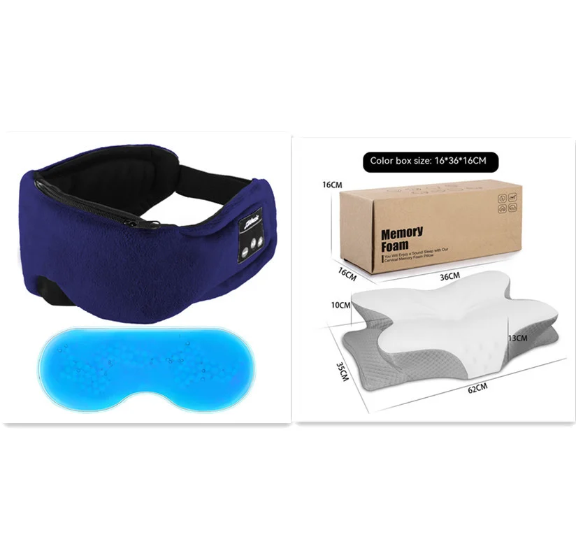 Washable Sleep Earphone Eye Mask Wireless Bluetooth - Image 8