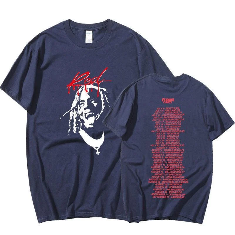 Red Printed T-shirt Men - Image 4
