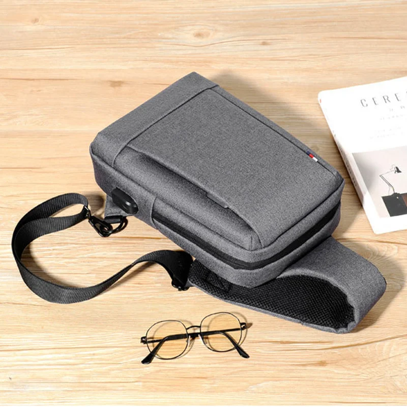 Men Chest Bag Shoulder Bags Crossbody Sling Backpack - Image 8