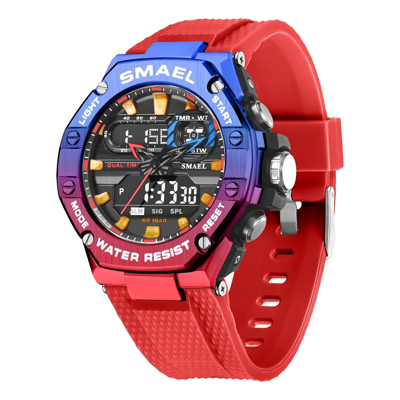 Digital Alloy Electronic Watch Men - Image 5