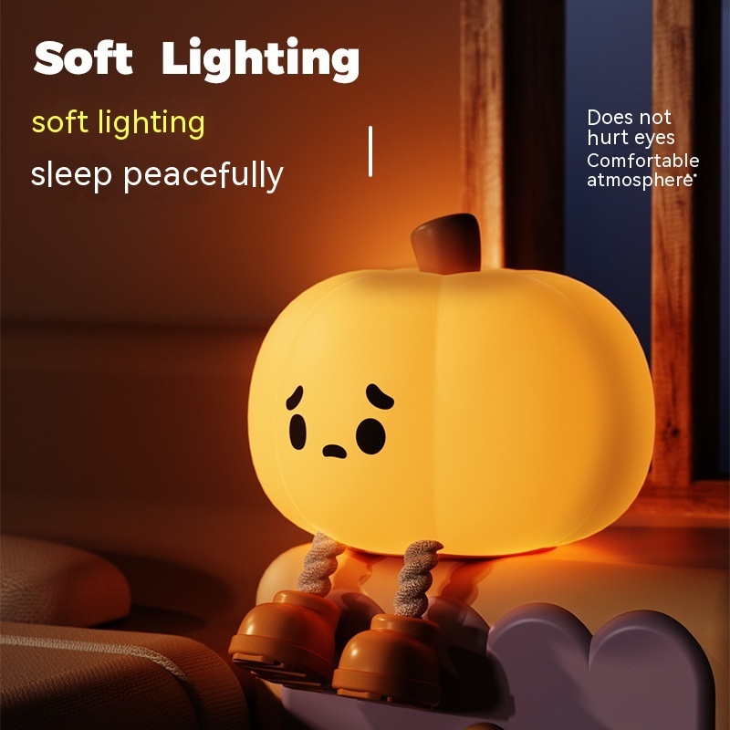 Home Decor Halloween Pumpkin Night Light Cute Soft - Image 8
