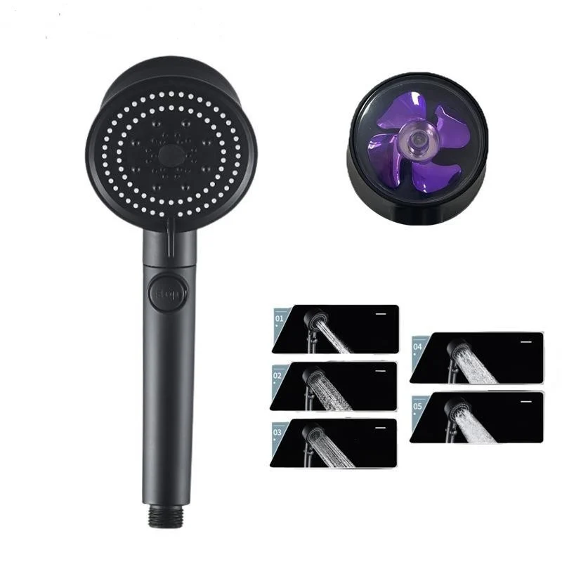 Five-color Wind Turbine Shower Head 56 Speed Water - Image 4