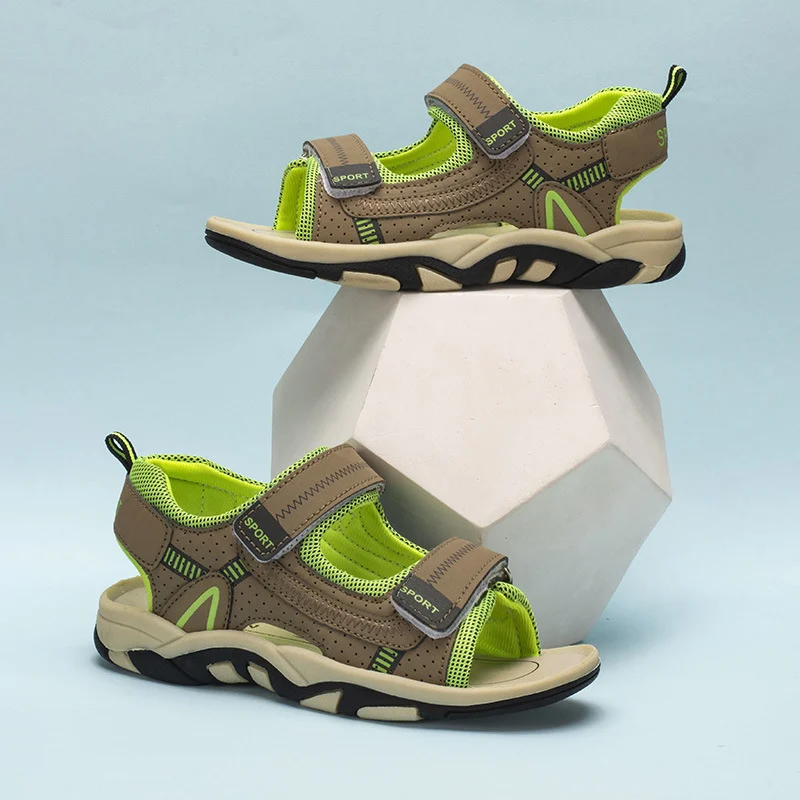 Elementary School Children Boys Sandals Sneakers Velcro - Image 5