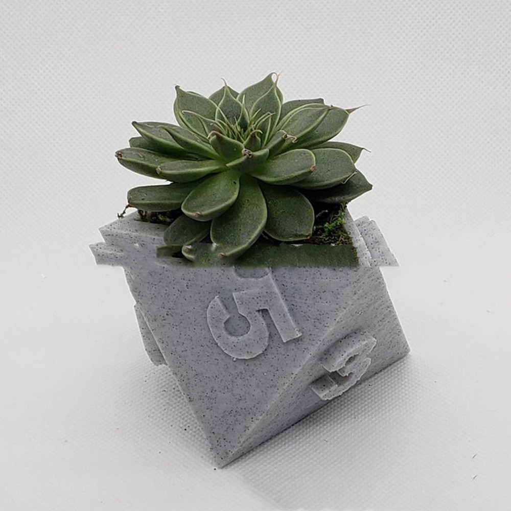 3D Printed Plant Pot Table Top RPG Dice Succulent - Image 7