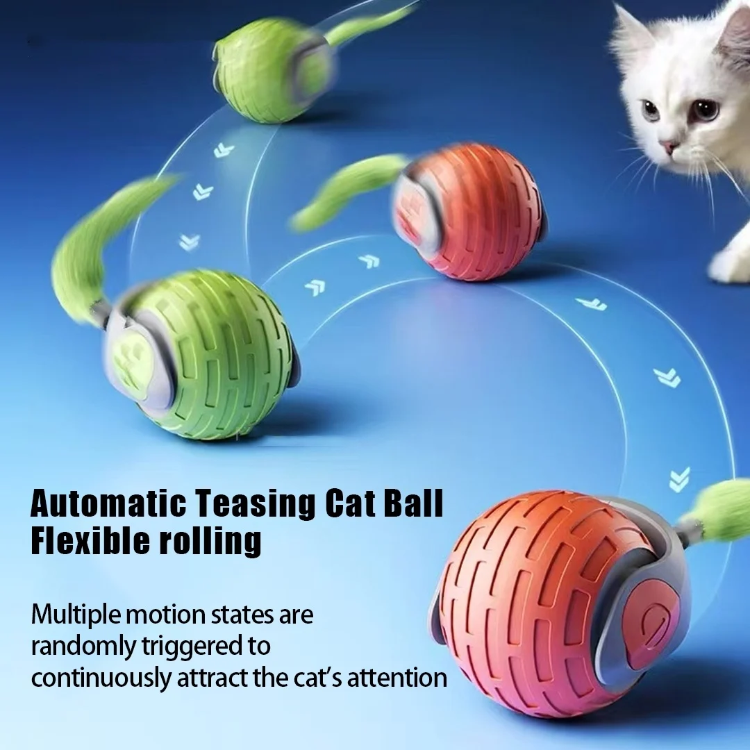 Interactive Cat Toys Ball Auto Electric Rolling Ball - Image 2