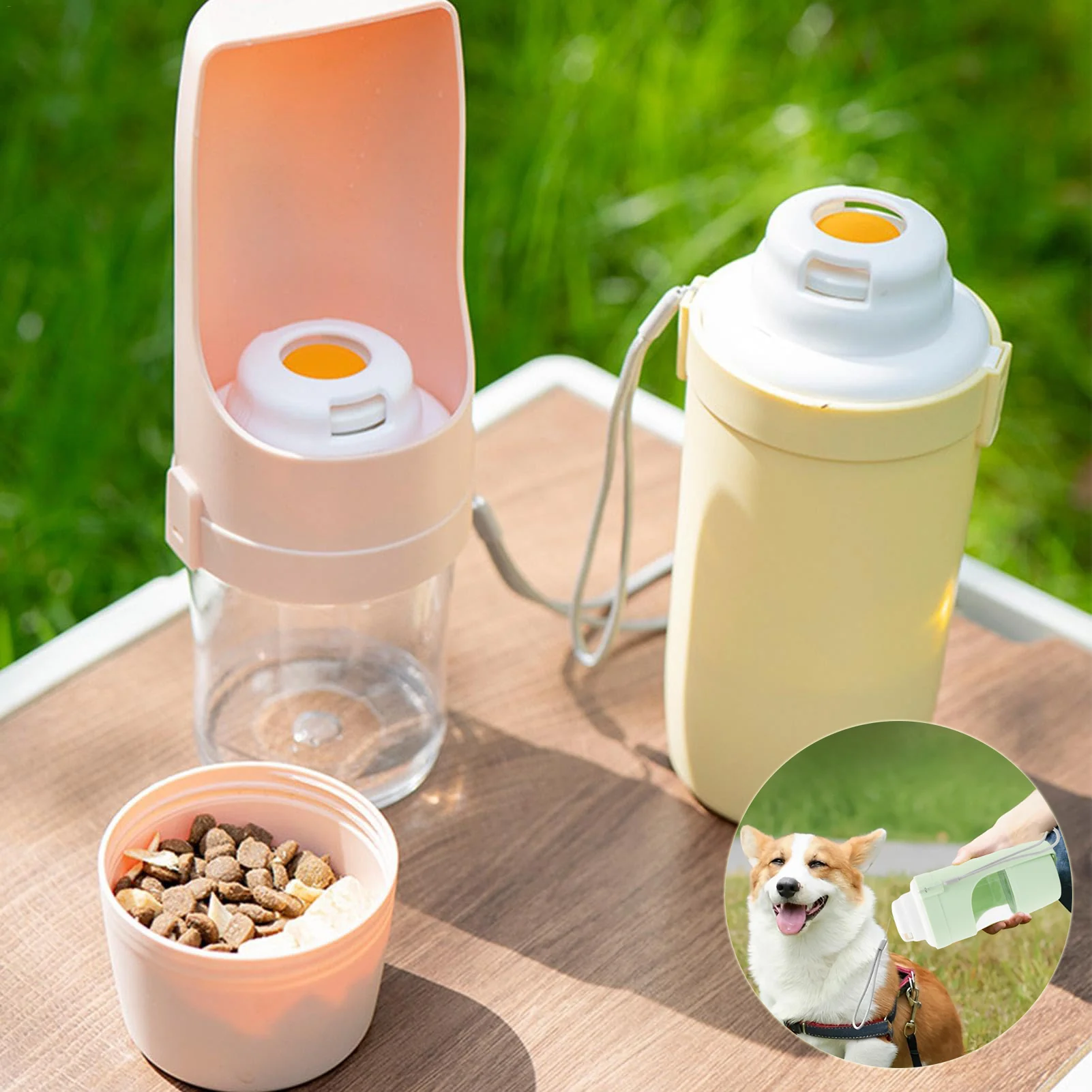 2 in 1 Travel Dog Water Bottle Pet Water Dispenser - Image 2