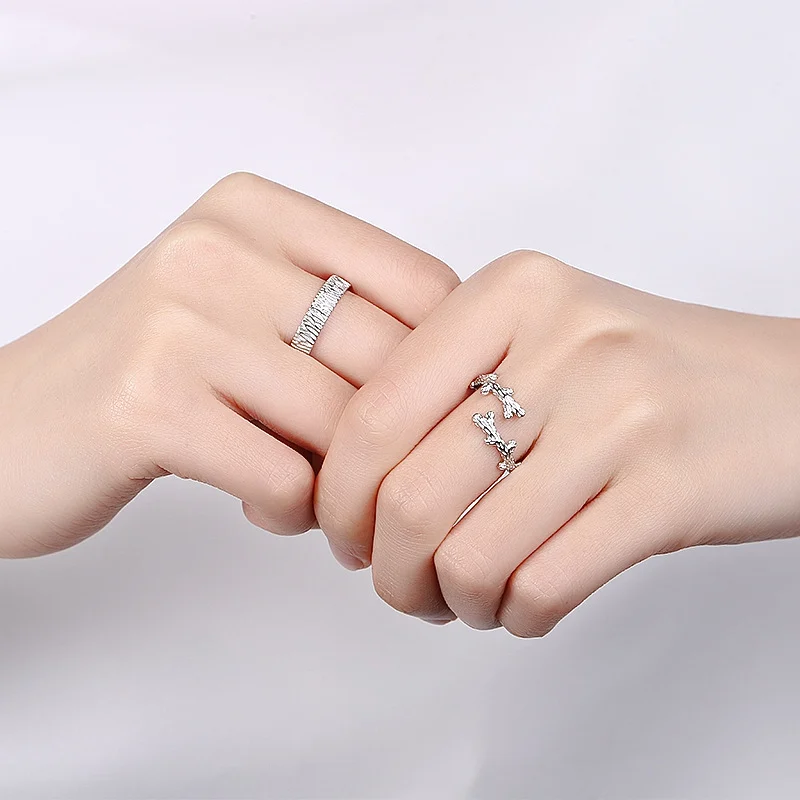 Tree and Vine Couple Rings for Men and Women - Image 2