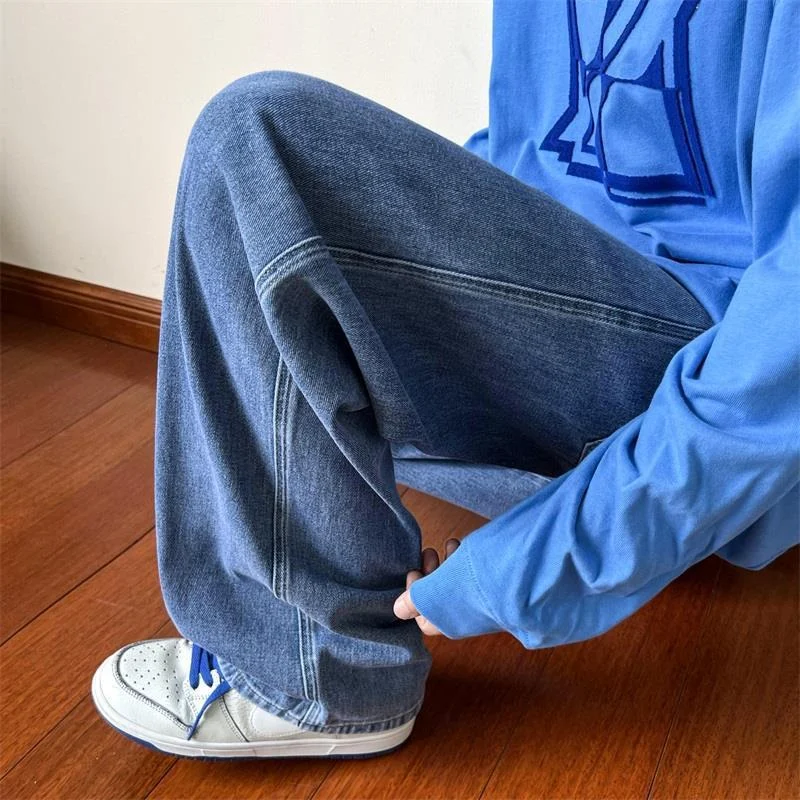Distressed Straight Jeans For Men - Image 8