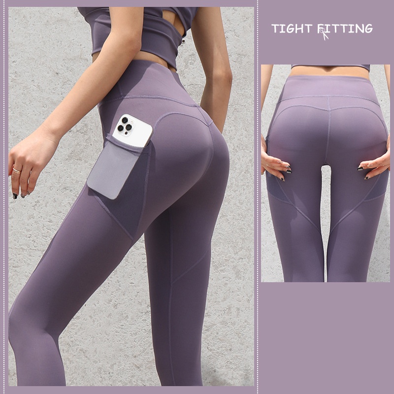 Gym Sport Seamless Leggings with Pockets Push Up High - Image 5