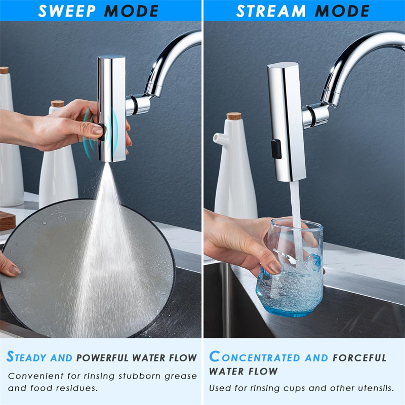 Kitchen Faucet Waterfall Outlet Splash Proof Universal - Image 4