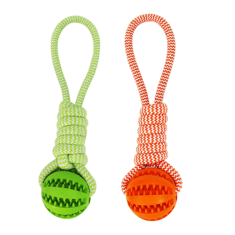 Dog Toys Treat Balls Interactive Hemp Rope Rubber - Image 10
