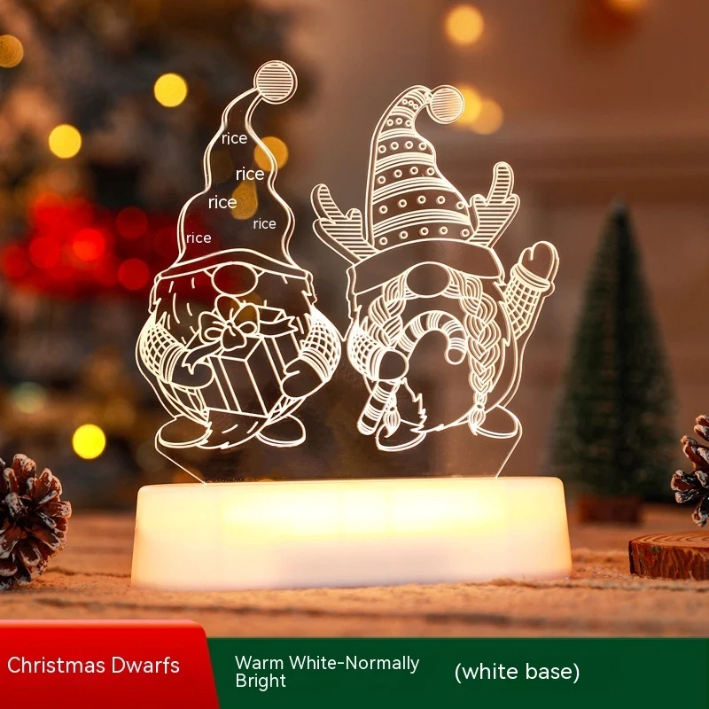 Christmas Decoration 3D Lamp Acrylic LED Night Lights - Image 9