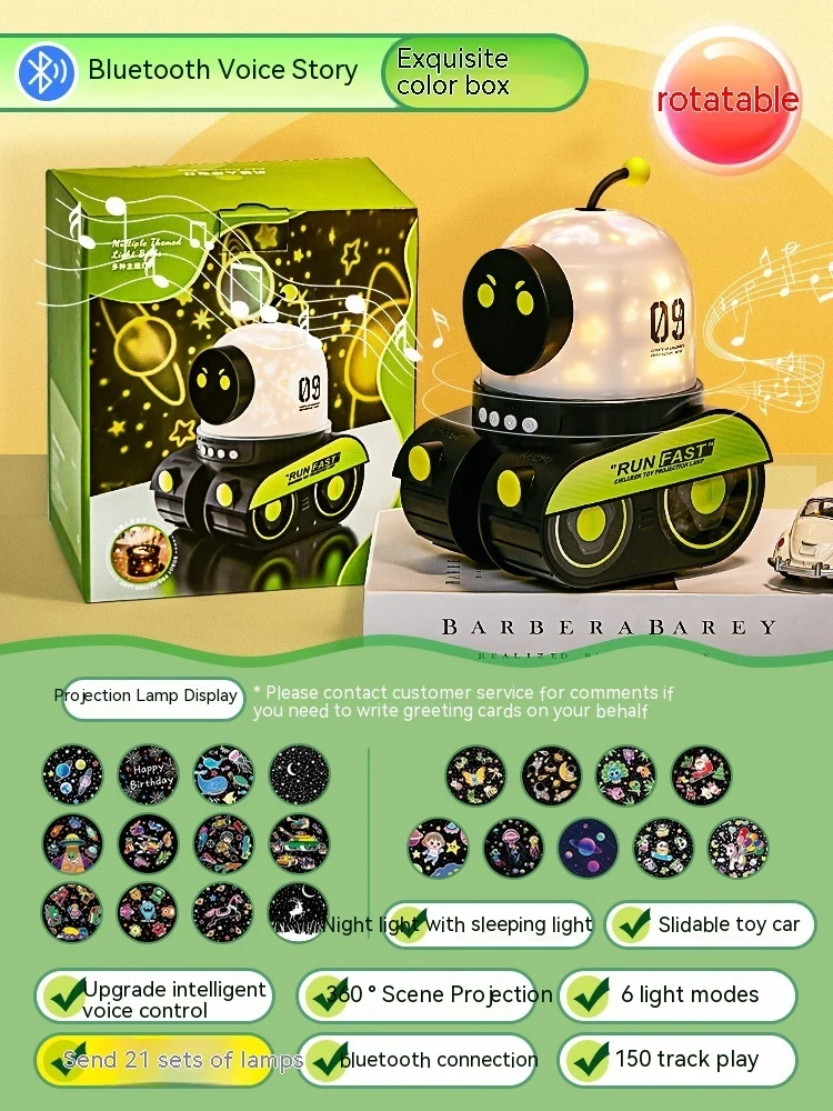 LED Night Light Starry Sky Projector Galaxy Robot - Image 6