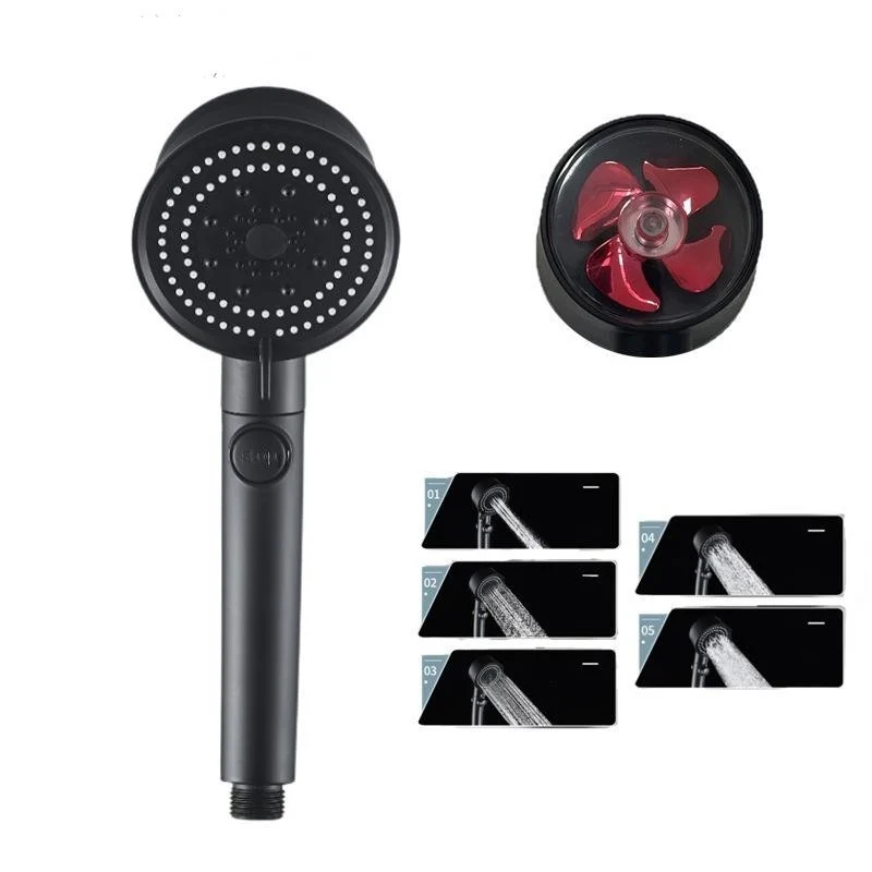 Five-color Wind Turbine Shower Head 56 Speed Water - Image 5