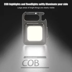 Mini Portable Flashlight Rechargeable Glare COB