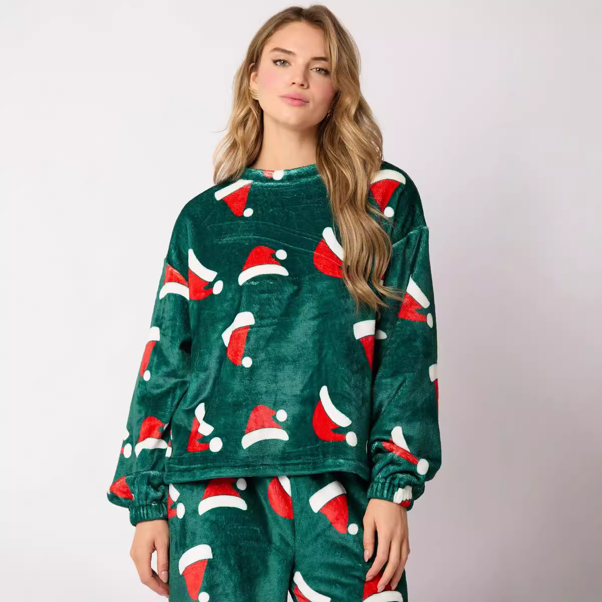 Casual Flannel Pajama Sets for Women 2 Piece Cute Long - Image 2