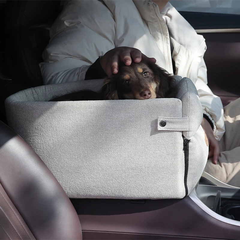 Car Central Dog Car Seat Bed Portable Dog Carrier for - Image 2