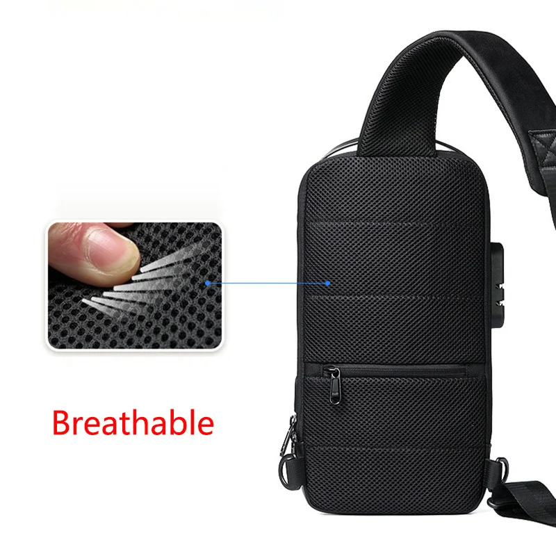 Waterproof USB Anti-theft Bag Men Oxford Crossbody - Image 7
