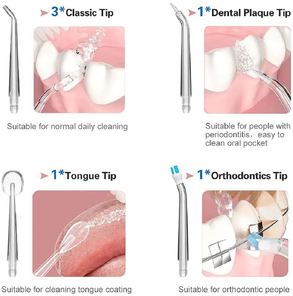 Oral Irrigator 3 Modes USB Rechargeable Water Flosser - Image 5