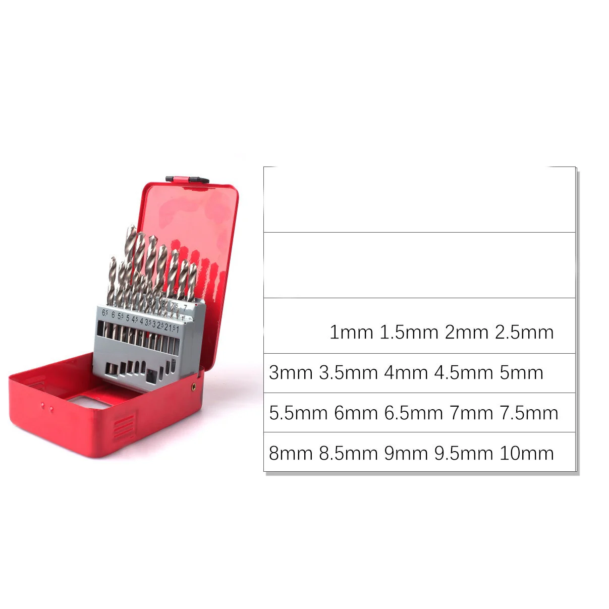 19 25-piece Set of Twist Drill Bits for Wood Board Thin - Image 7