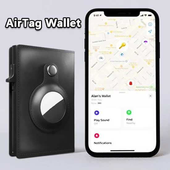 AirTag Wallet Anti Theft Bullet Card Bag - Image 2