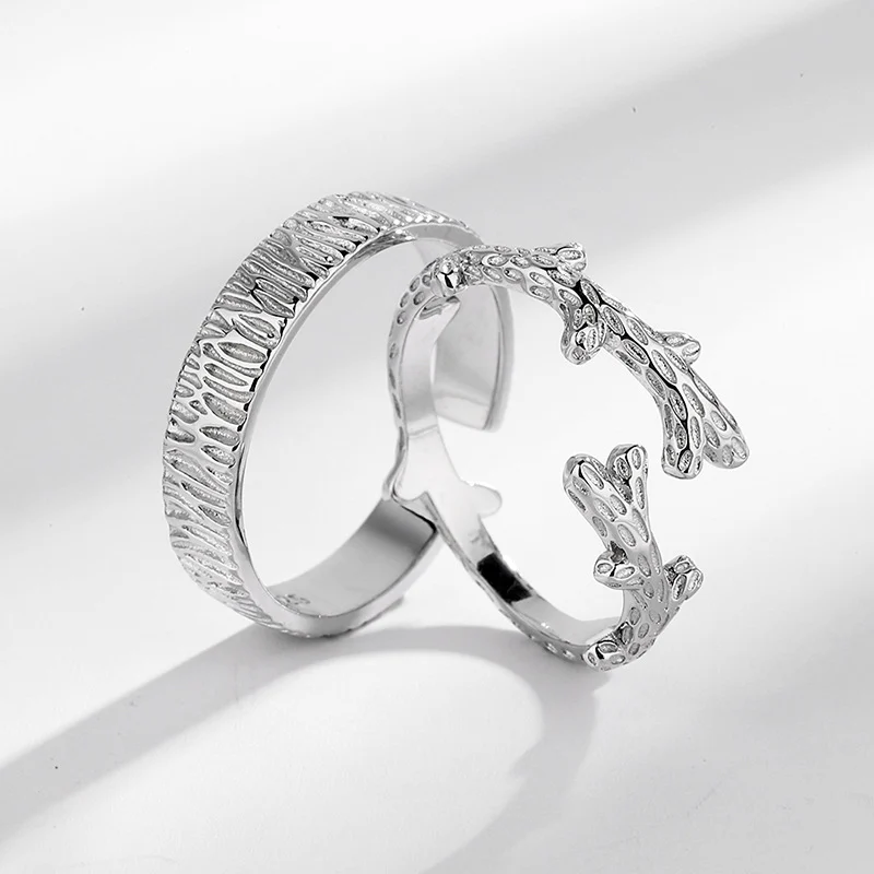 Tree and Vine Couple Rings for Men and Women - Image 3