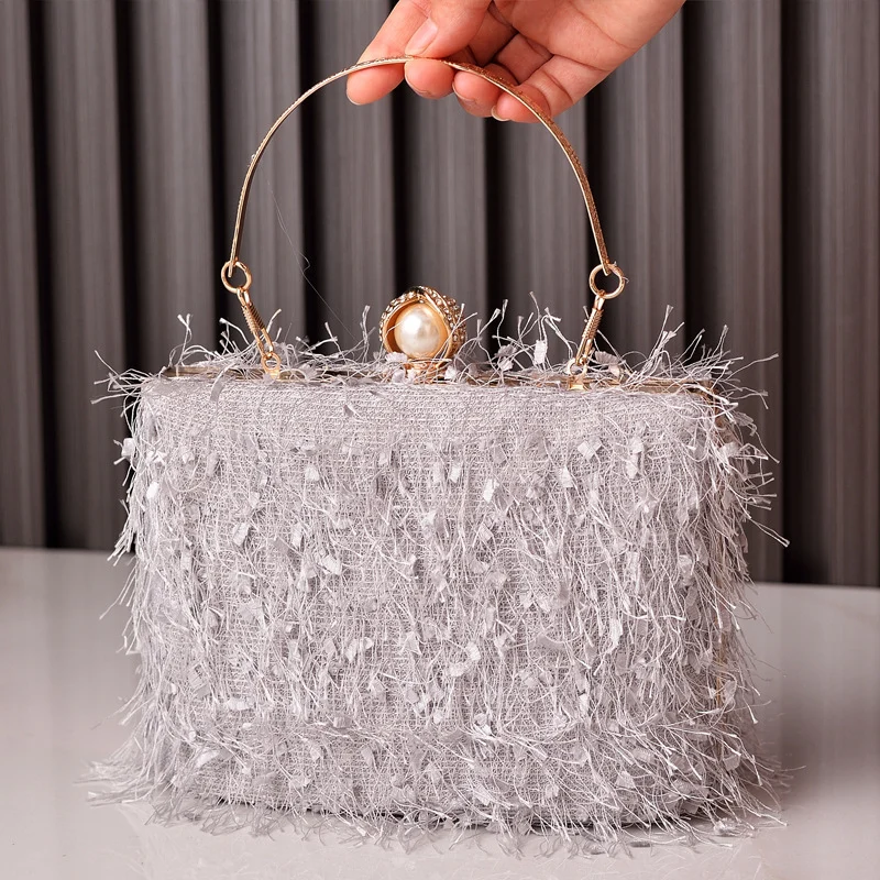 Tassel Handbags Women Dress Party Evening Bag Fashion - Image 8