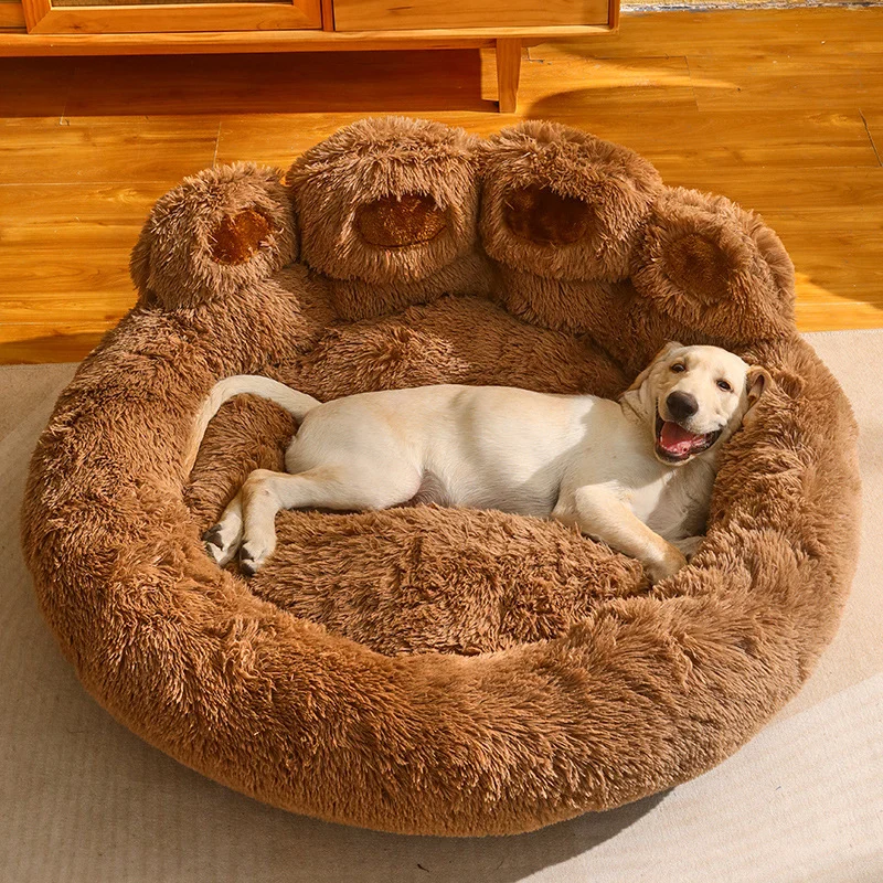 Fluffy Dog Bed Winter Warm Large Pet Products Small