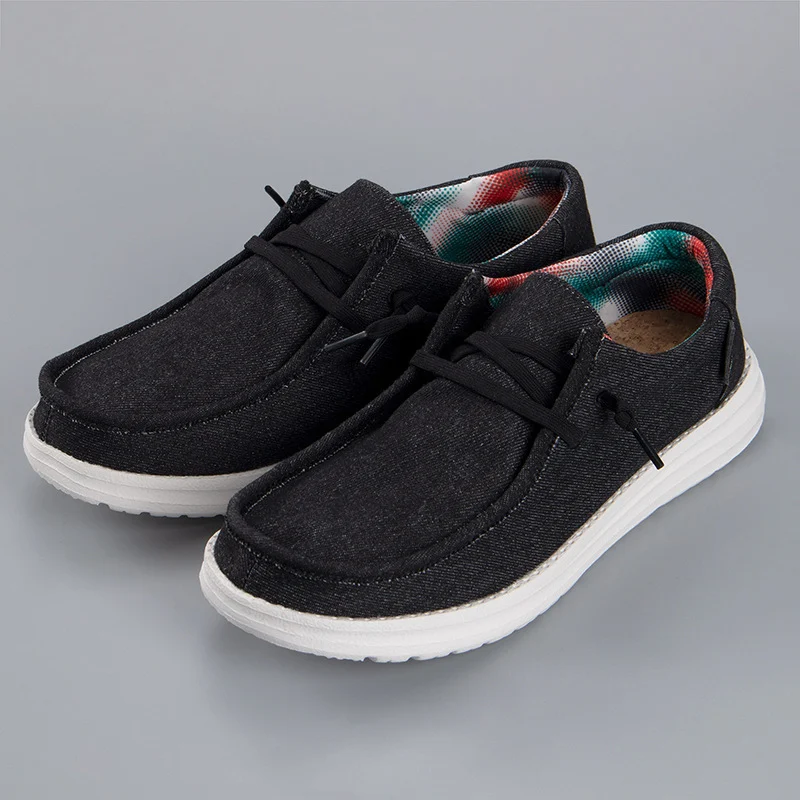 Men Loafers Fashion Canvas Shoes - Image 8